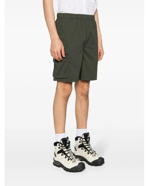 Rains Green Tomar Drawstring Ripstop Shorts