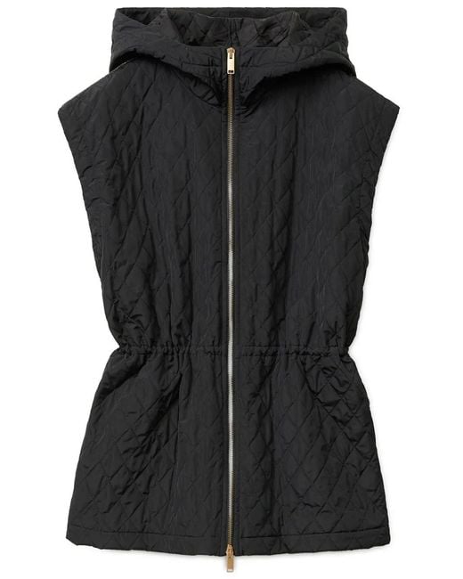 Fabiana Filippi Black Diamond-Quilted Gilet
