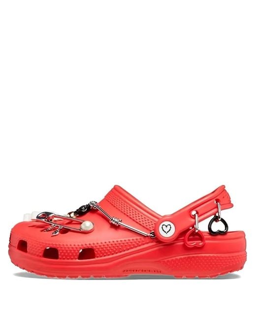 CROCSTM Red X Karol G Classic "Flame" Sandals for men