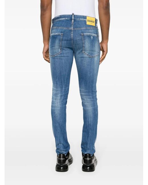 DSquared² Blue Designer 5-Pocket Jeans For for men