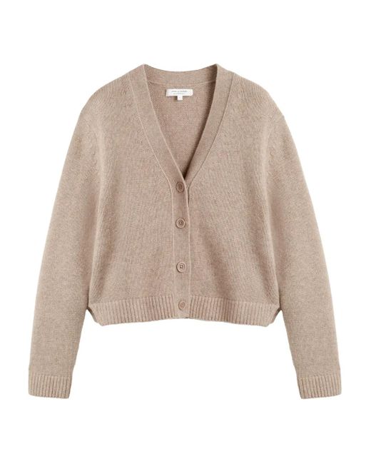 Chinti & Parker Natural V-Neck Cashmere Cardigan