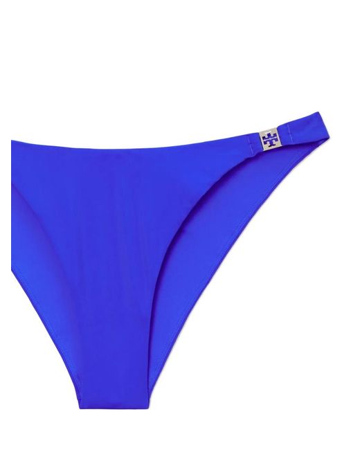 Tory Burch Blue Bas De Bikini Solide