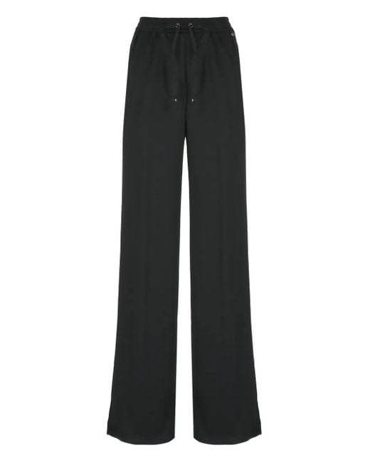 Herno Black Drawstring-Waist Trousers