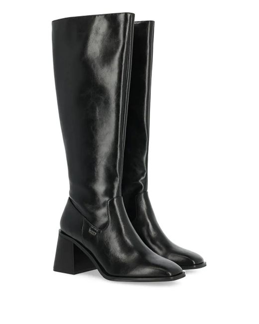 Mexx Black 70Mm Maya Block-Heel Knee-High Boots