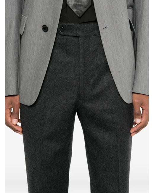 Husbands Black Wool Trousers for men