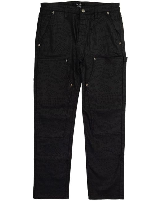 Ksubi Black Operator Straight-leg Jeans for men