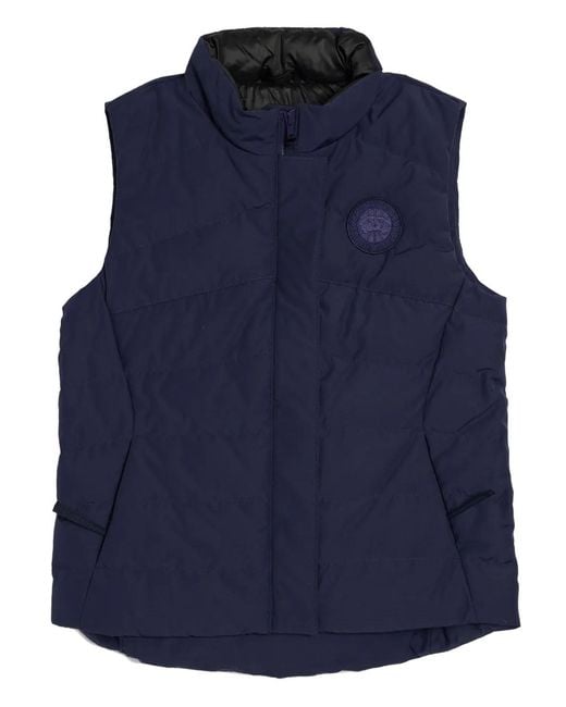 Canada Goose Blue Freestyle Zip-Fasteing Gilet