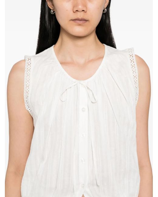 B+ AB Mouwloze Top En Rok in het White