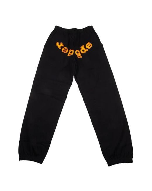 Sp5der Black Og Logo V2 Track Pants for men
