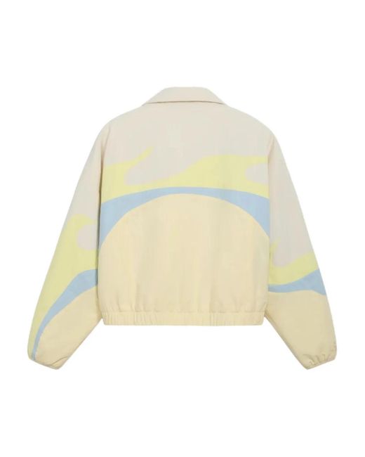 PUMA White Graphic Zip Jacket