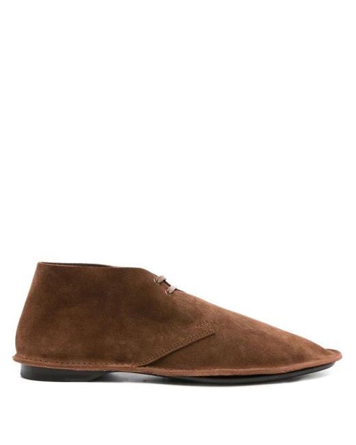 Saint Laurent Brown Valentin Suede Boots for men