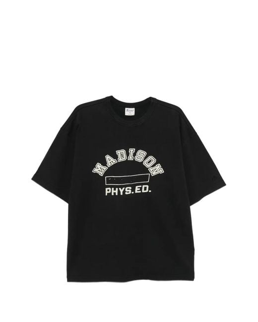 Champion Black Crew-Neck Short-Sleeve T-Shirt for men