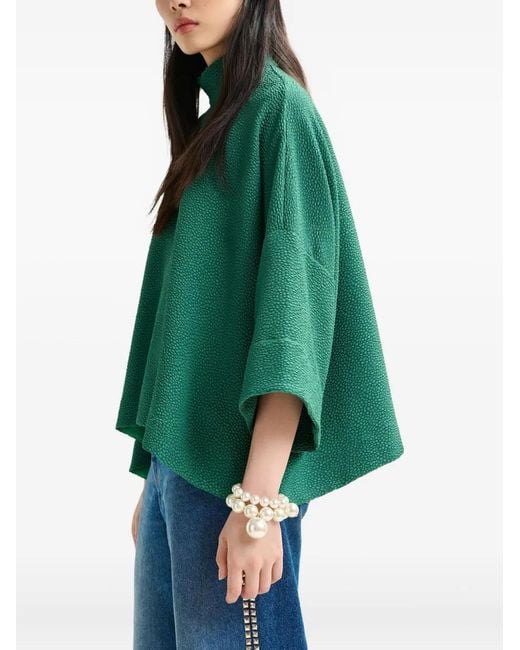 Blusa con cuello alto Essentiel Antwerp de color Green