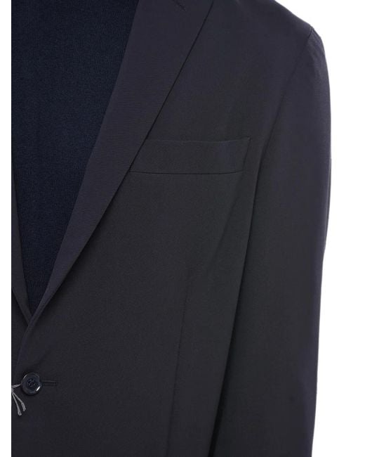 Corneliani Blue Single-Breasted Blazer for men