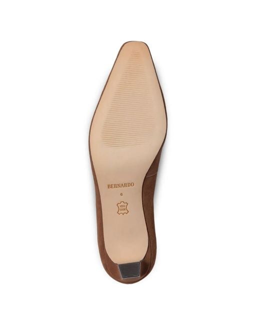Bernardo Brown Chiara Square-Toe Pumps
