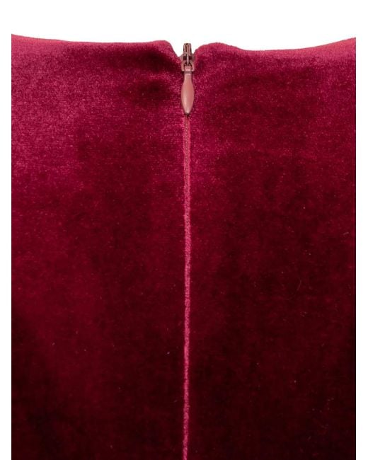 ACTUALEE Red Ruched Dress