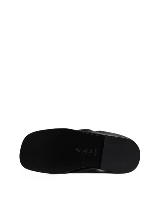 The Attico Black Mini Robin Layered Combat Boots