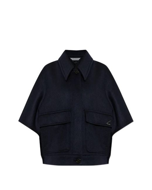Max Mara Blue Dream Cashmere Poncho
