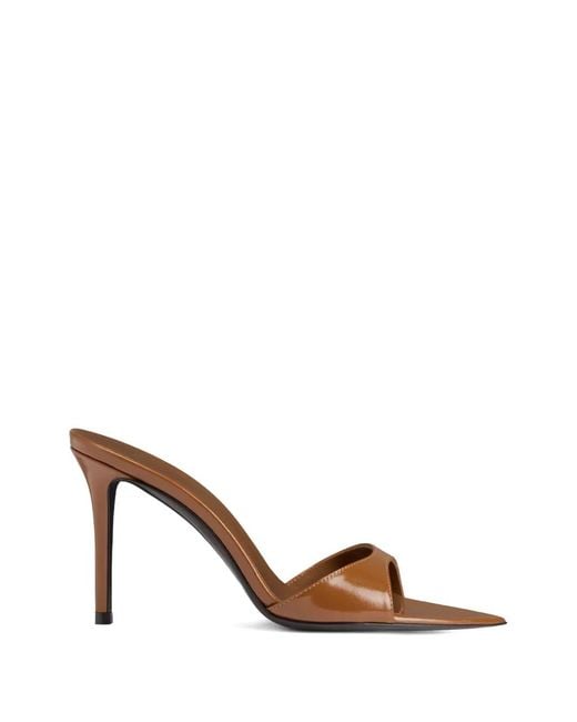 Giuseppe Zanotti Brown Intriigo Pointed-Toe Sandals