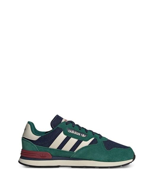 Adidas Green Treziod 2 Striped Sneakers for men