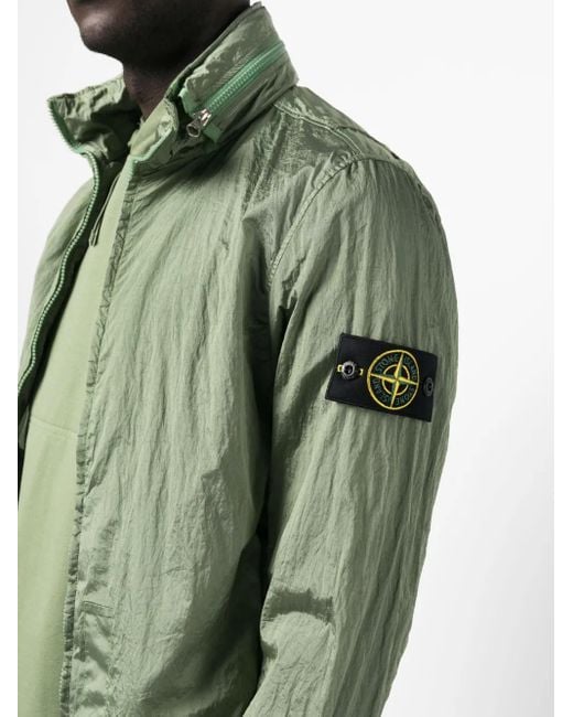 Stone Island Green 41920 Zip-Up Jacket for men