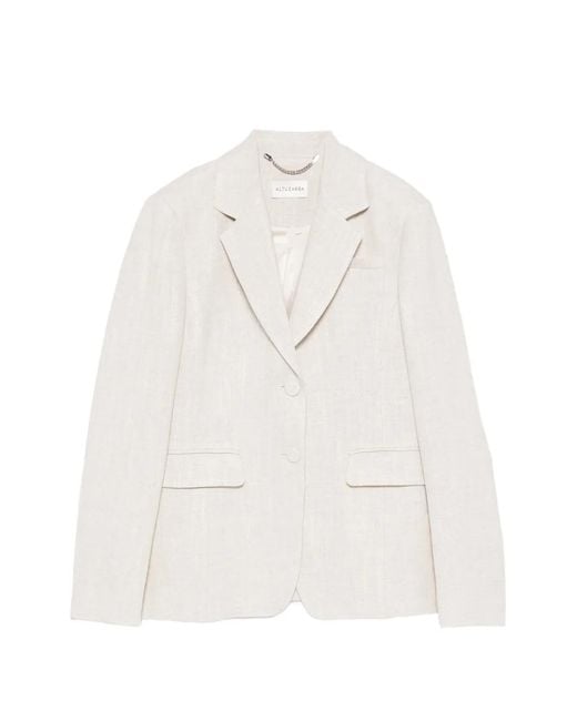 Altuzarra White Blazer À Simple Boutonnage