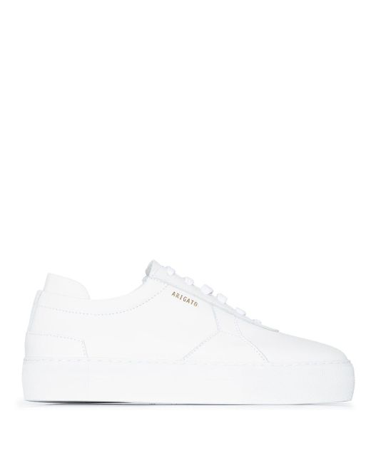Axel Arigato Leer Low-top Sneakers in het Wit - Lyst