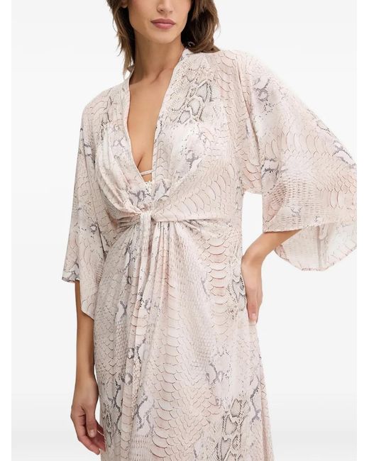 Melissa Odabash Natural Wisdom Printed Maxi Dress
