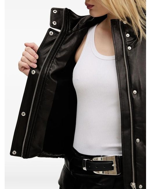 IRO Black Dario Leather Vest