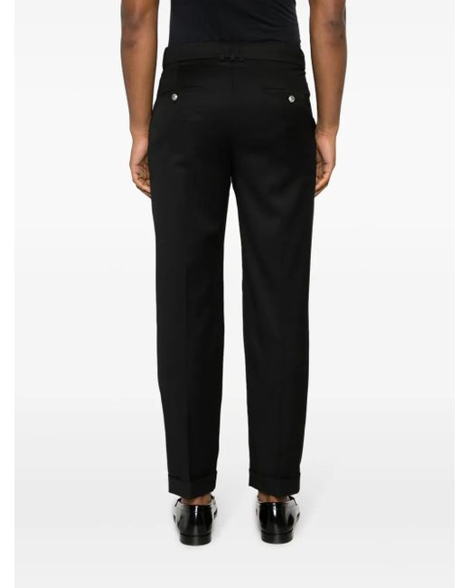 Balmain Black Straight Trousers for men
