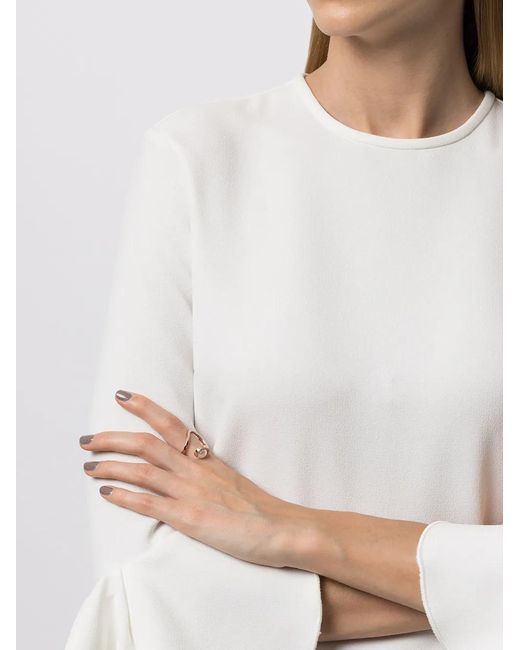 Tasaki White 18Kt Rose Atelier Aurora Akoya Pearl Ring