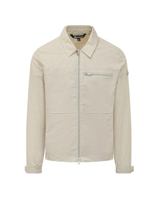 Moose Knuckles White Topflight Shirt Jacket for men
