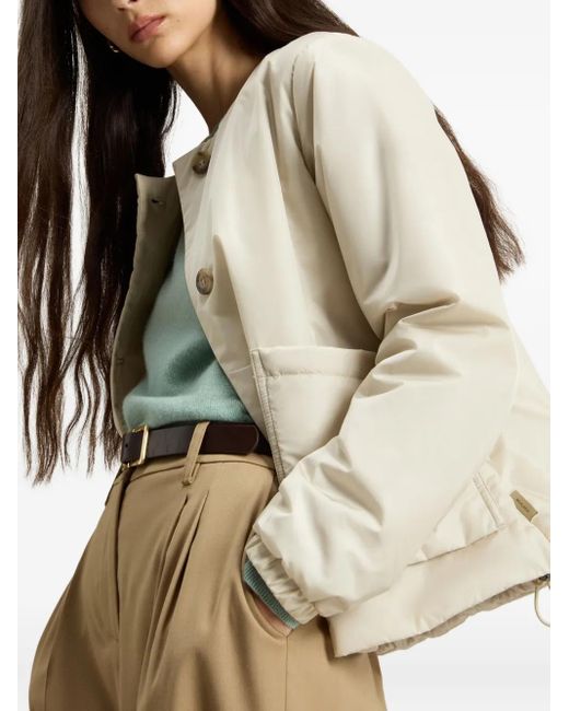 Woolrich White Button-Fastening Patch-Pocket Jacket