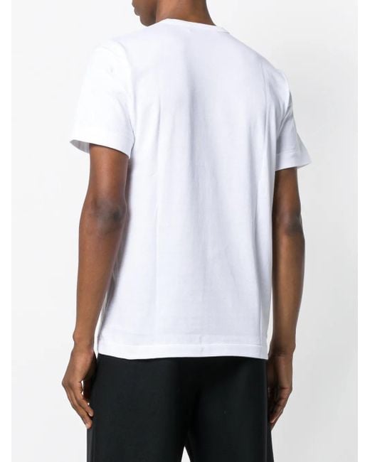 COMME DES GARÇONS PLAY White Hearts Print T-Shirt for men