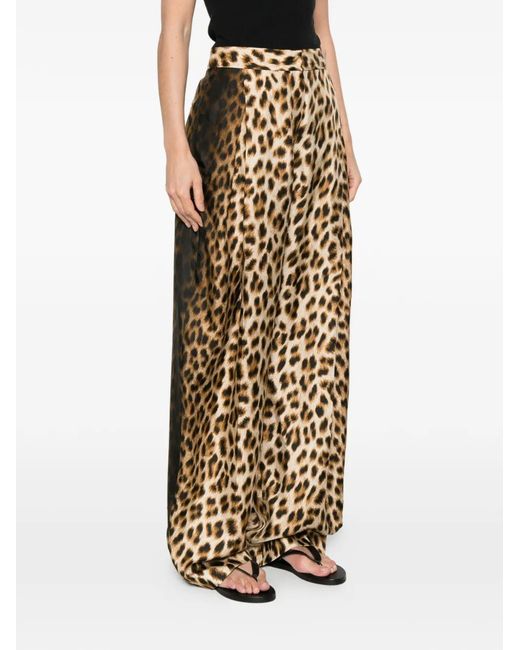 Sportmax Natural Leopard Trousers
