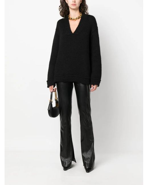 Tom Ford Black V-Neck Pullover Jumper