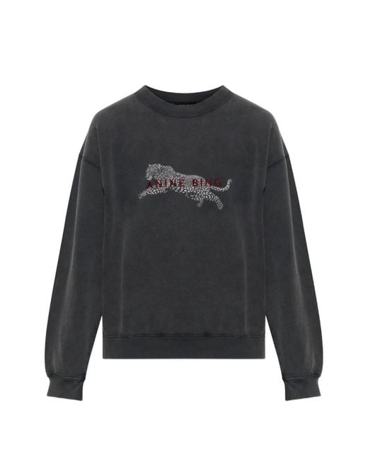 Anine Bing Black Spencer Sweatshirt