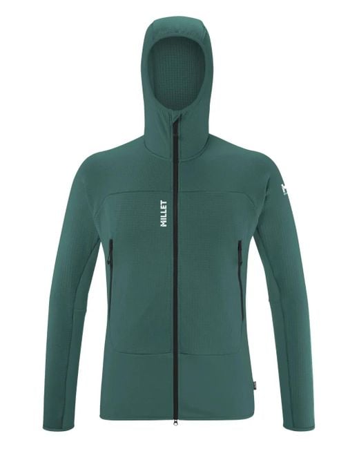 Pascal Millet Men's Green Hooded Zip Jacket