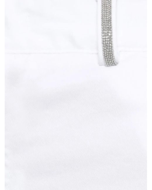 Pantaloni Affusolati di Panicale in White