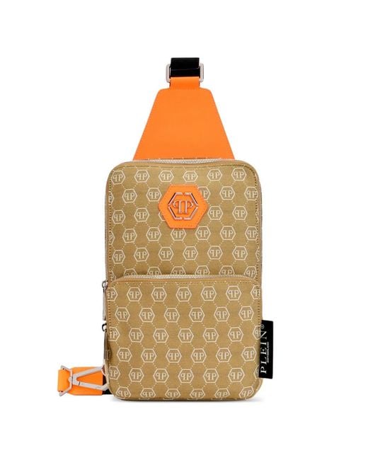 Philipp Plein Natural Cross Body Bag Jacquard Monogram for men