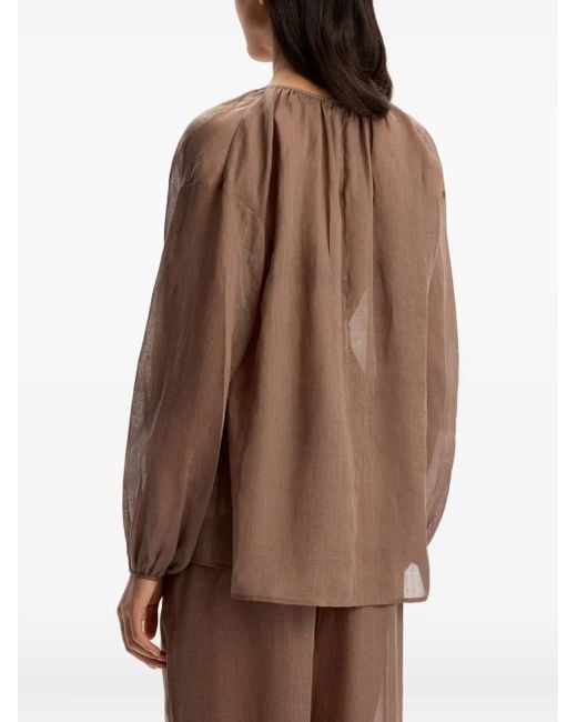 12 STOREEZ Rami Blouse in het Brown