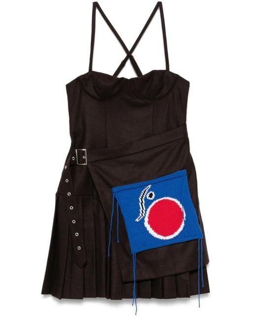 Abito Corto di Charles Jeffrey in Black