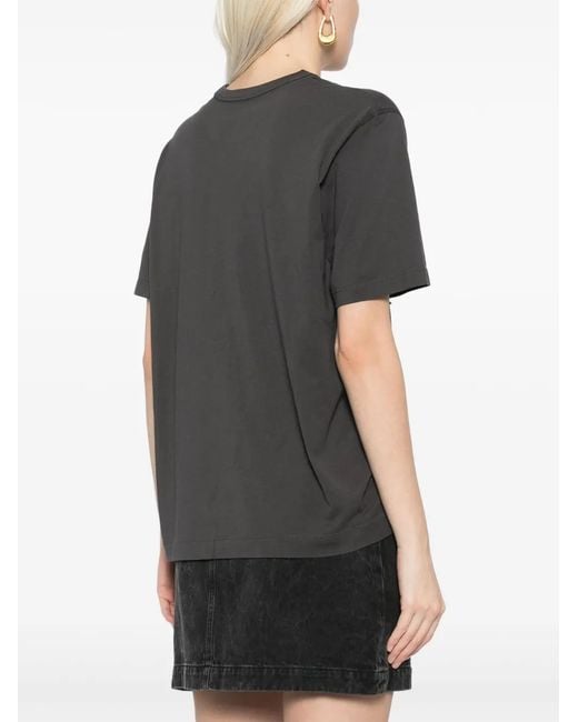 JNBY Black Printed Short-Sleeved T-Shirt