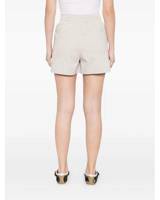 Alpha Tauri White Patch-Pocket Shorts