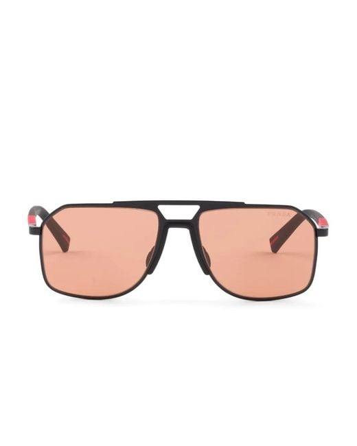 Gafas de sol Linea Rossa con montura cuadrada Prada de hombre de color Pink