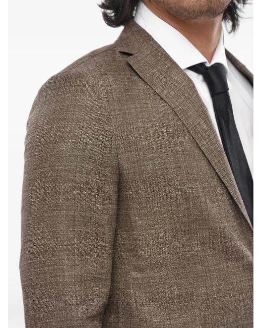 Corneliani Gray Single-Breasted Blazer for men