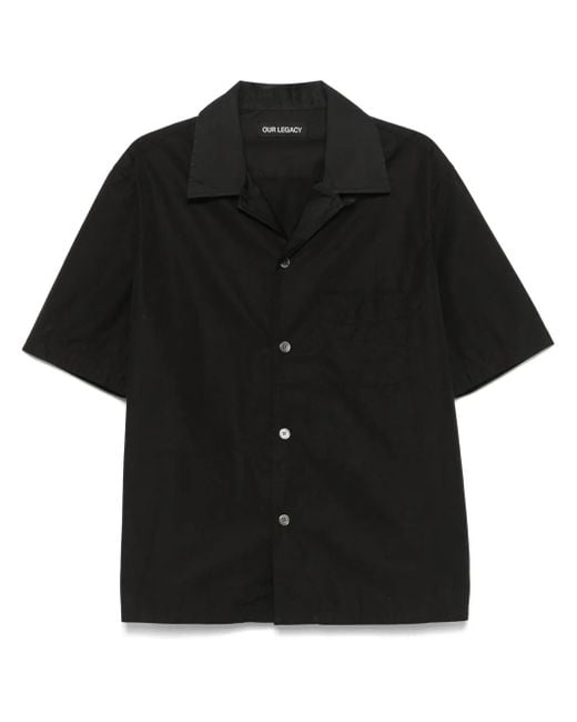 Camicia Heusen di Our Legacy in Black da Uomo