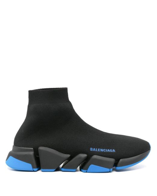 Balenciaga Black Speed 2.0 Knitted Sneakers for men