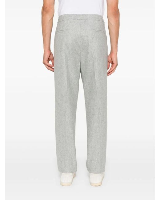 Brunello Cucinelli Wollen Broek in het Gray voor heren