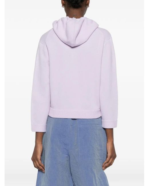Dorothee Schumacher Pink Modern Statements V-Neck Hoodie